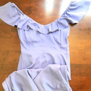 Mid length ruffled dress